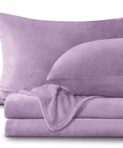 Juego de Sábanas de Franela tamaño King Lavanda - Súper