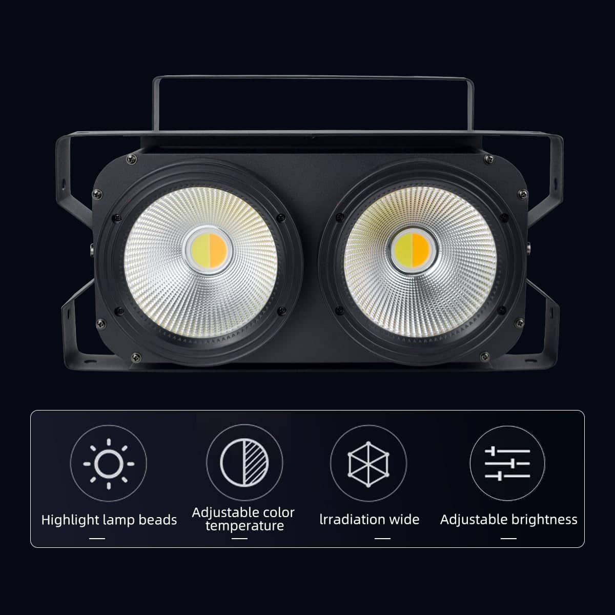 Iverens 200w Led Blinder Stage Lights Blinder COB Led Light - Imagen 5