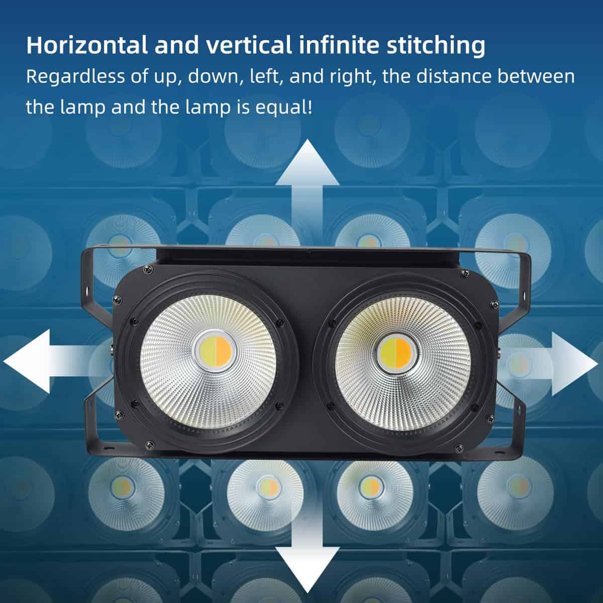 Iverens 200w Led Blinder Stage Lights Blinder COB Led Light - Imagen 3