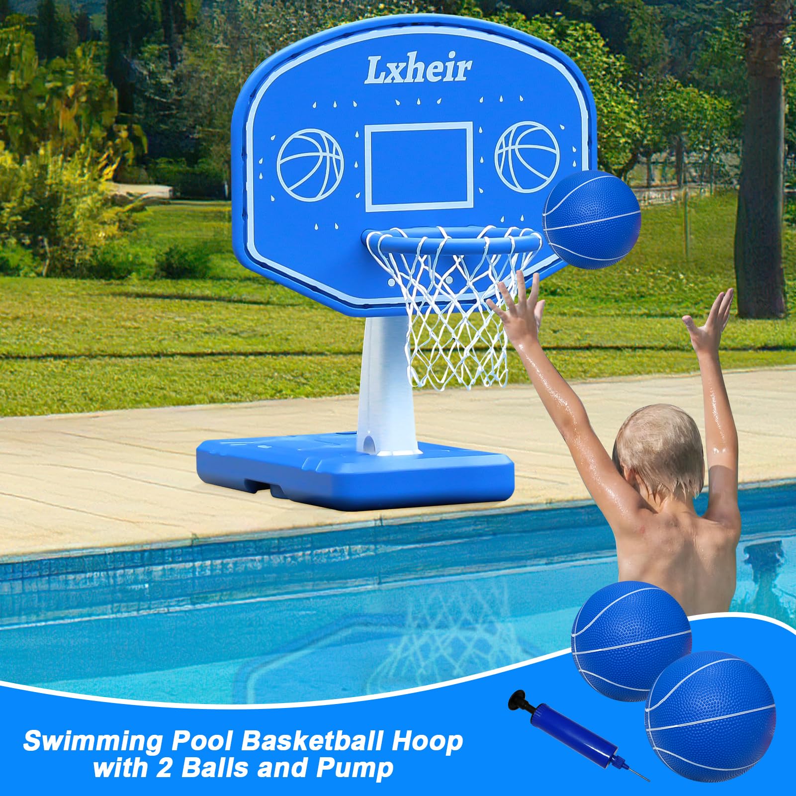 Canasta de Baloncesto para Piscina Lxheir Poolside, Base - Imagen 4