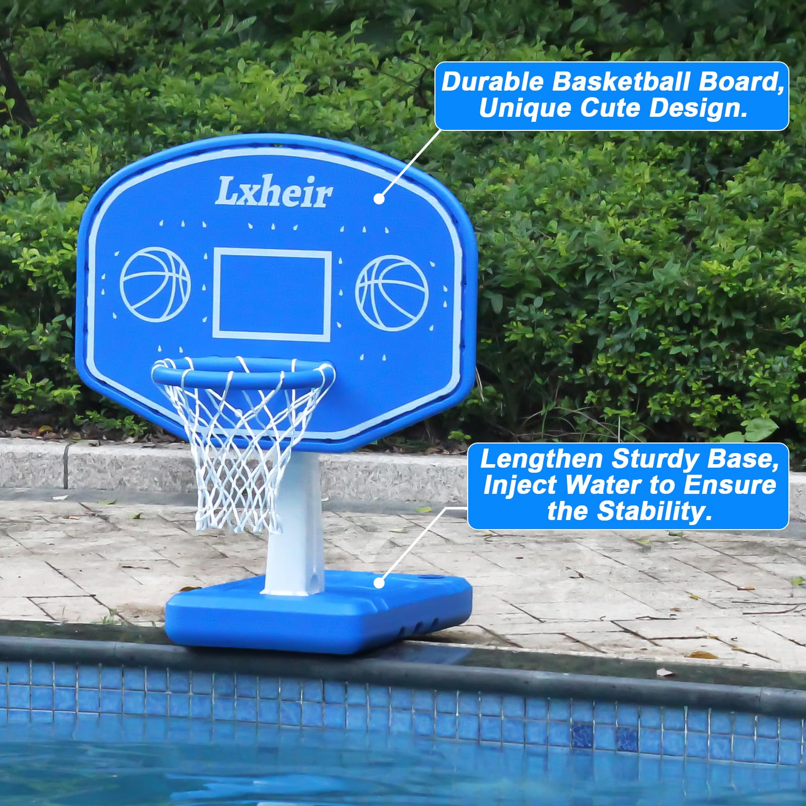 Canasta de Baloncesto para Piscina Lxheir Poolside, Base - Imagen 5