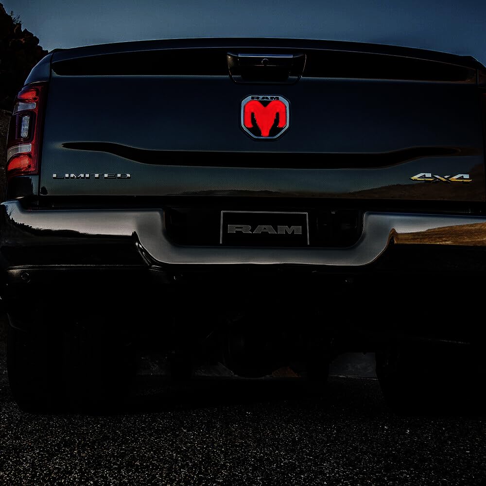 Emblema iluminado para portón trasero RAM 2019-23, cromado - Imagen 7