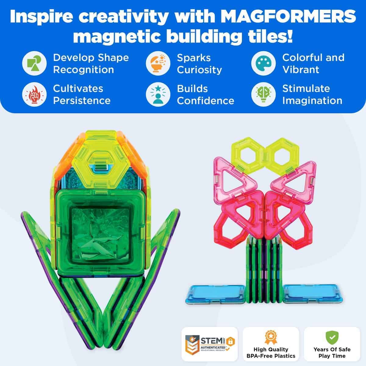 Set de Jardín Centelleante Magformers de 27 Piezas | - Imagen 3