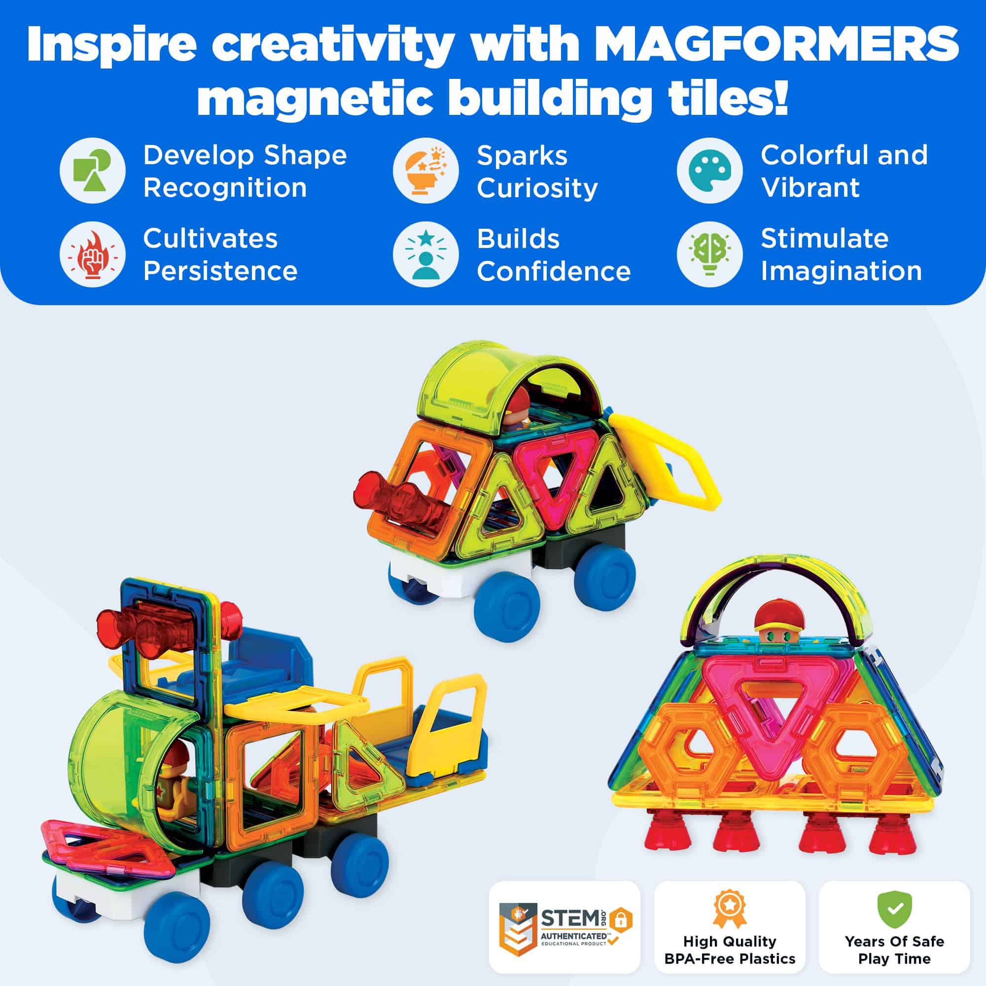 Magformers City Go 25-Piece Set | Bloques de Construcción - Imagen 3