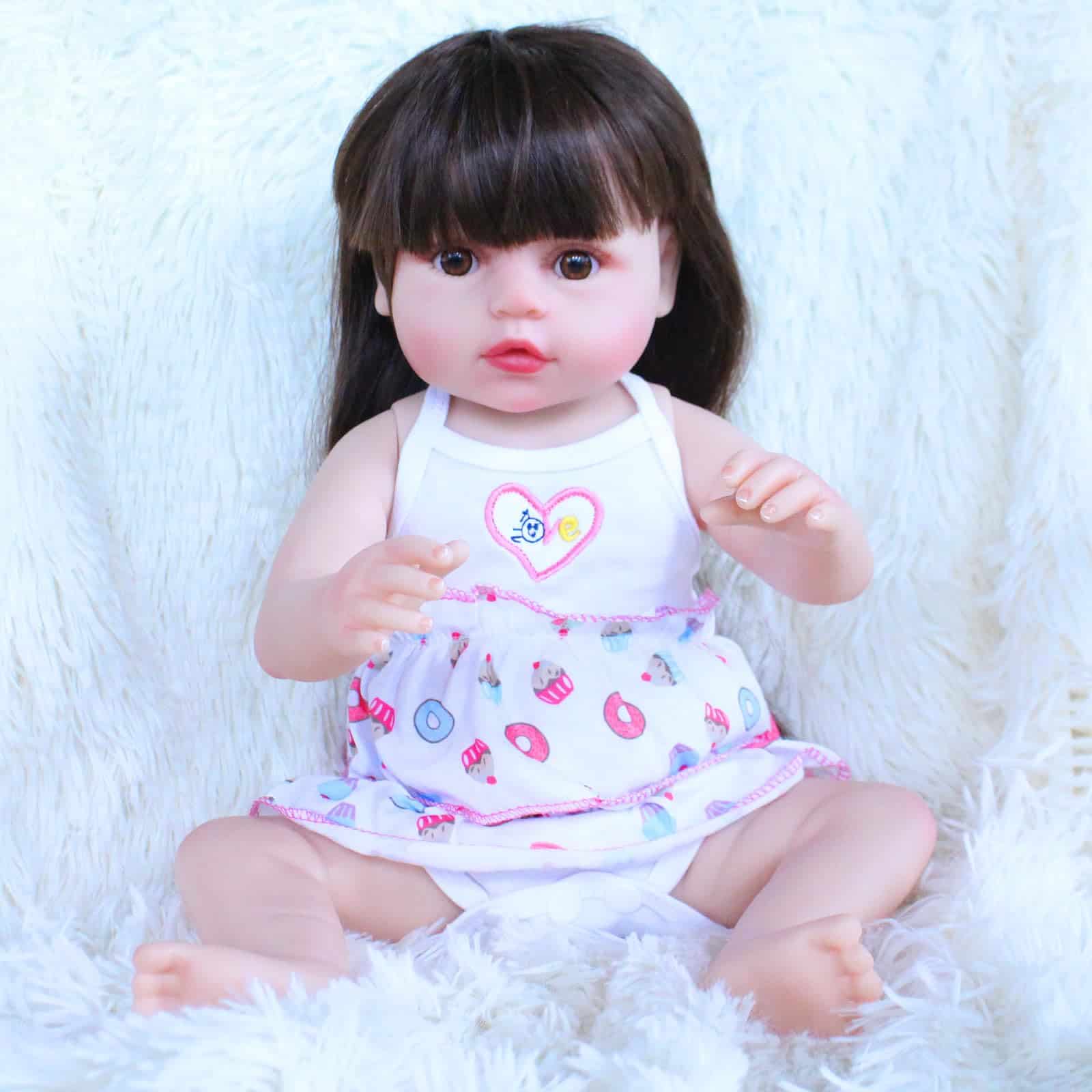 Muñeca de bebe reborn realista KateEmily - 18 pulgadas