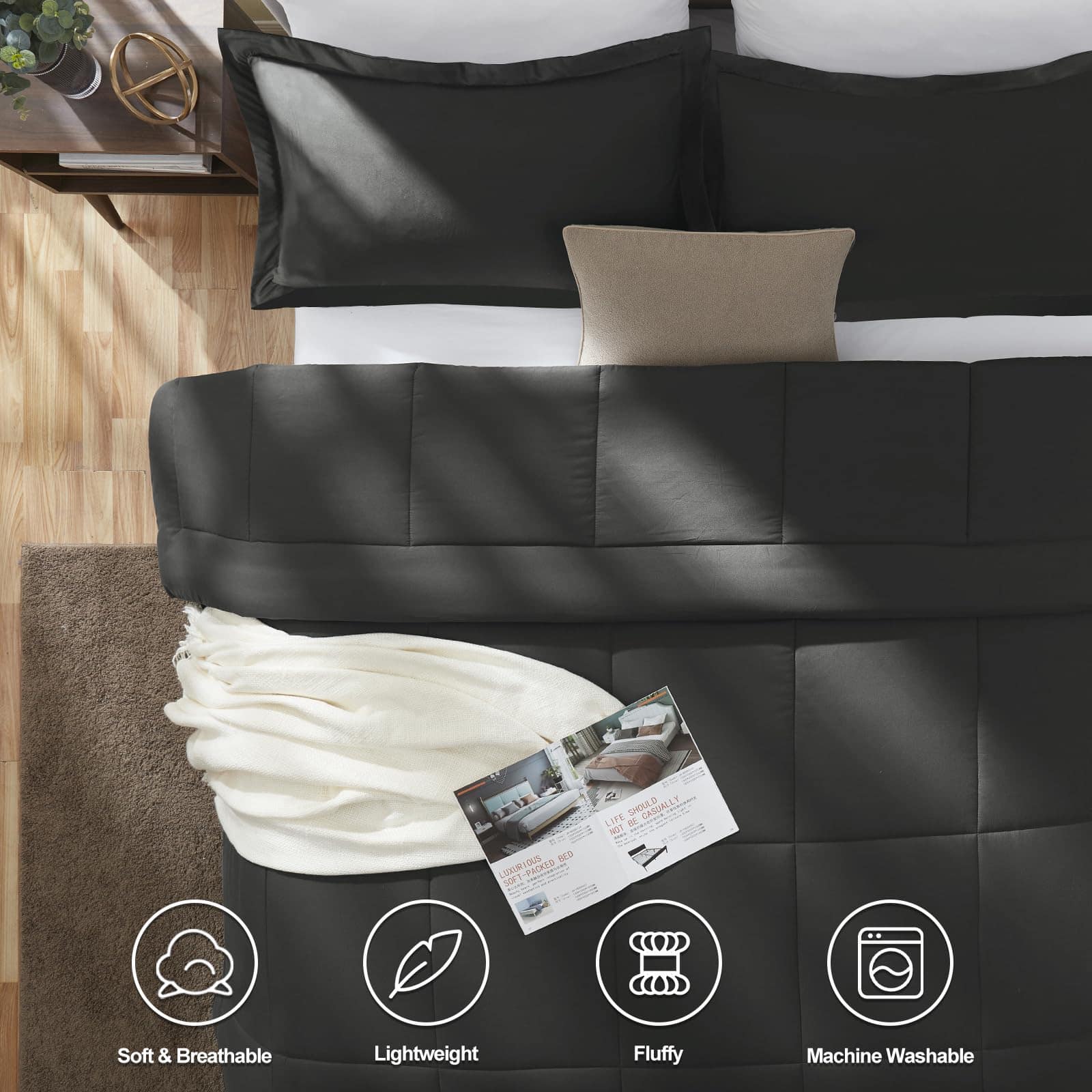 Juego de Edredón Queen Size CozyLux - Edredón Queen Size - Imagen 3