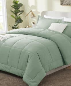 Juego de Edredones CozyLux Tamaño Queen - Edredón Verde