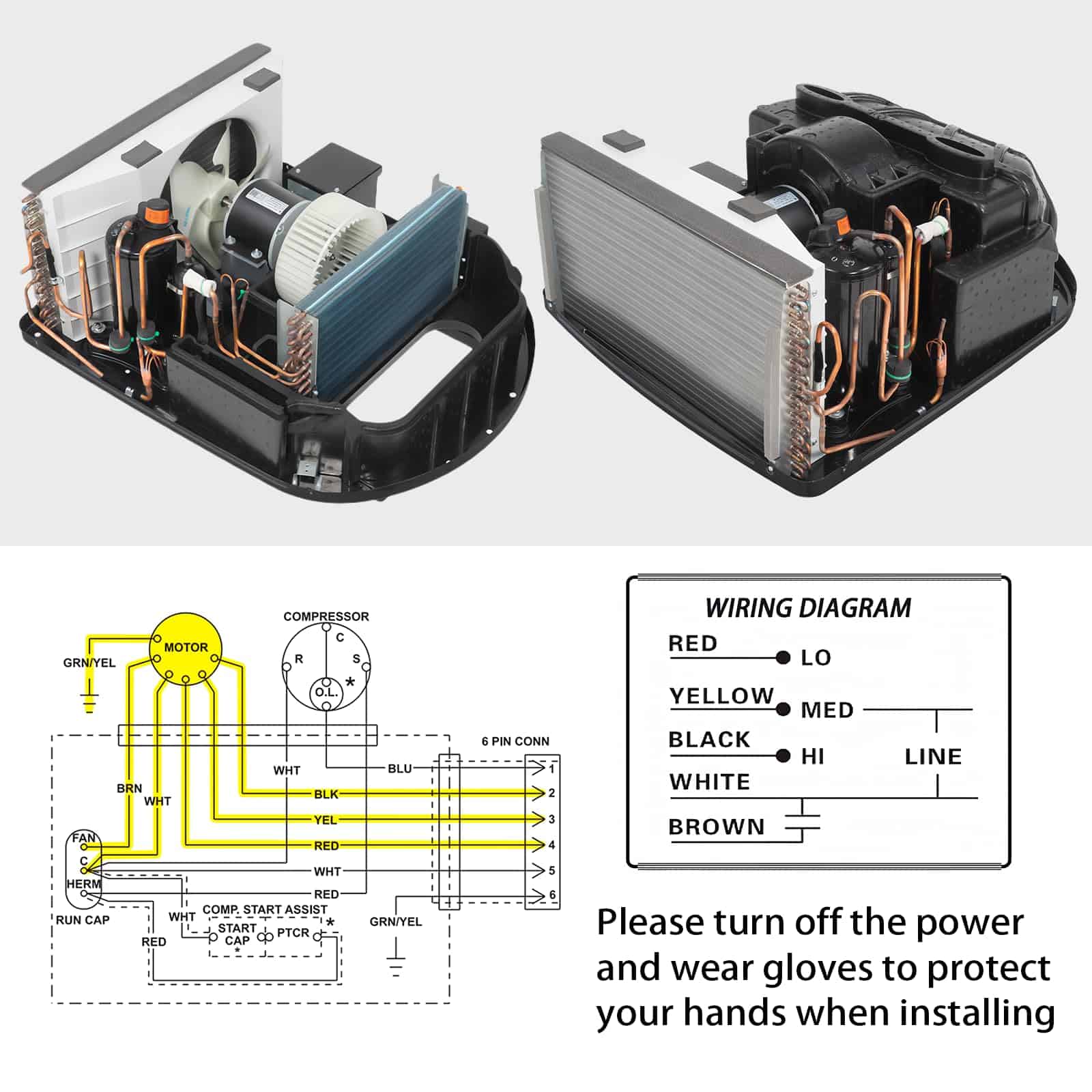 Motor del Ventilador del Condensador de Aire Acondicionado - Imagen 6