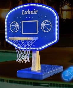 Aro de Baloncesto para Piscina con Luces Led, Base