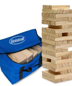Juego de Torre de Madera Bolaball Grande, 56 Piezas, Juego