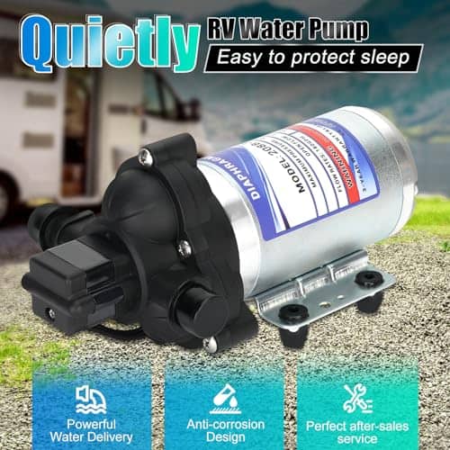 Bomba de Agua para RV, Bomba de Diafragma 12V, 2088-394-144 - Imagen 4