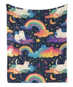 Manta de Gato Arcoíris Naniopick 350 GSM Manta de Gato de