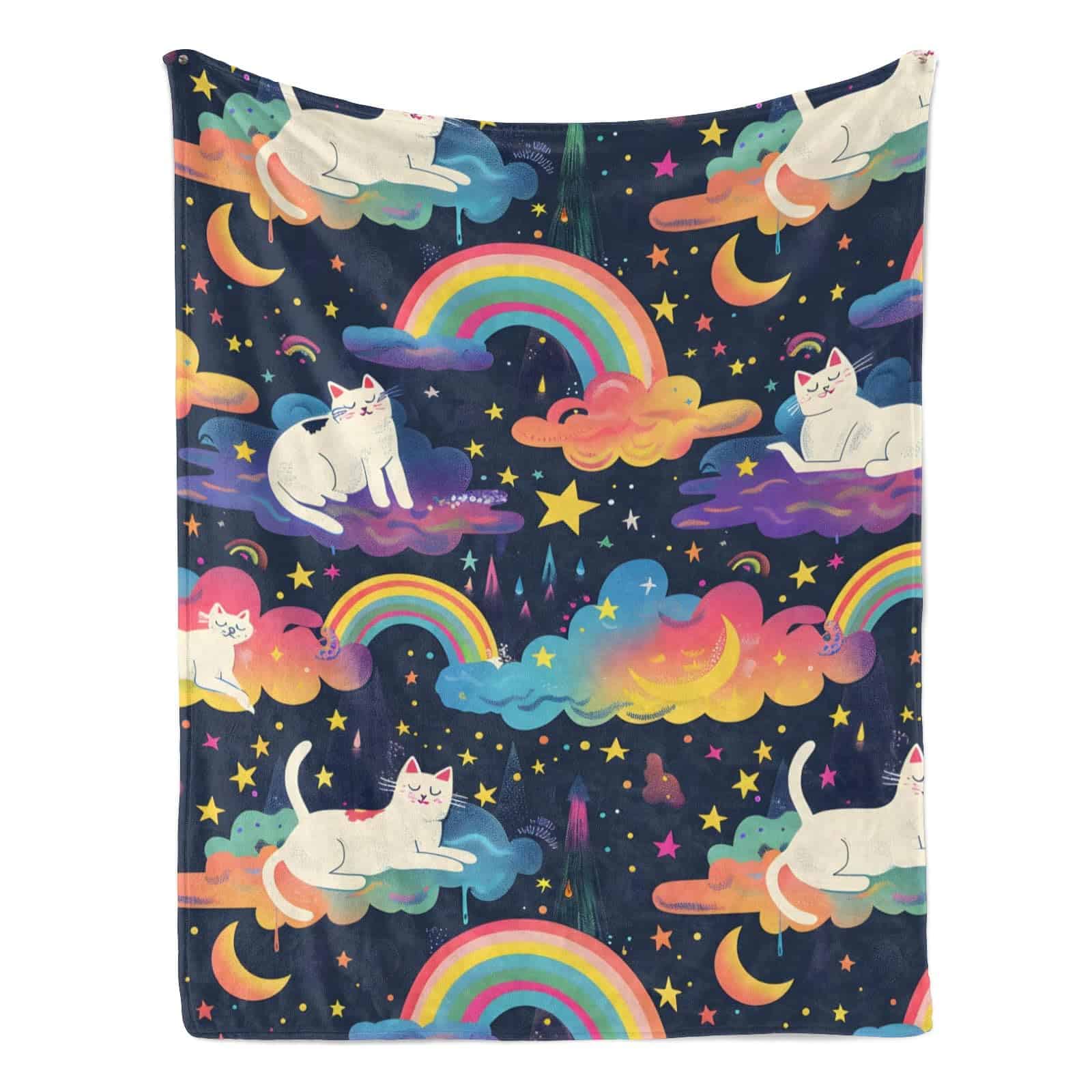 Manta de Gato Arcoíris Naniopick 350 GSM Manta de Gato de