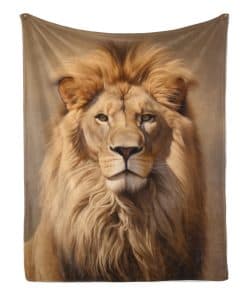 Manta de Lana de León Amarillo Naniopick 50x60in Manta de