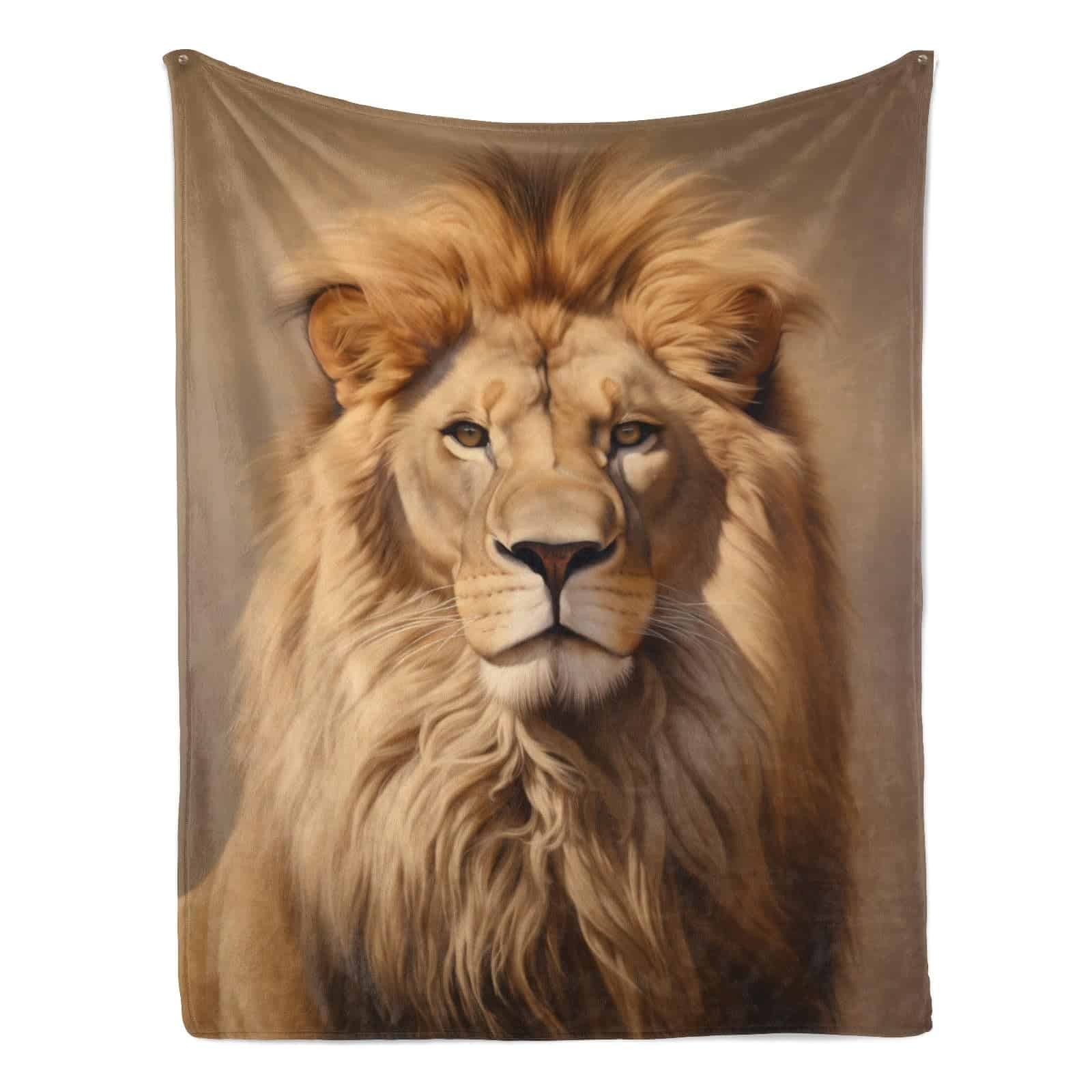 Manta de Lana de León Amarillo Naniopick 50x60in Manta de