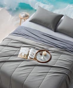 Juego de Edredón SLEEP ZONE Nanotex Queen Size, 3 Piezas de