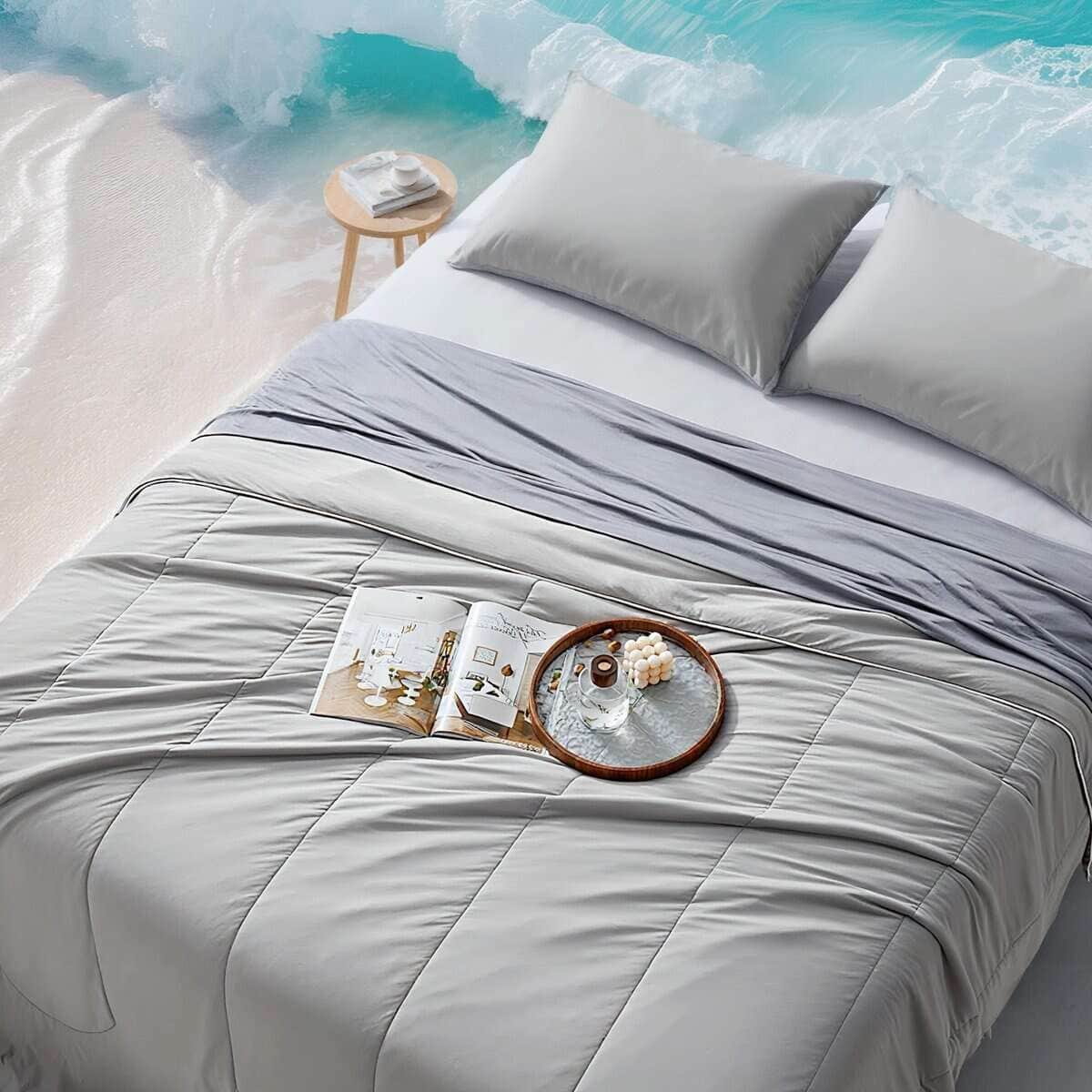 Set de Edredón de Tamaño Queen SLEEP ZONE Nanotex, 3 Piezas