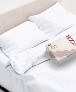 Juego de sábanas de algodón egipcio Mayfair -Blanco brillant