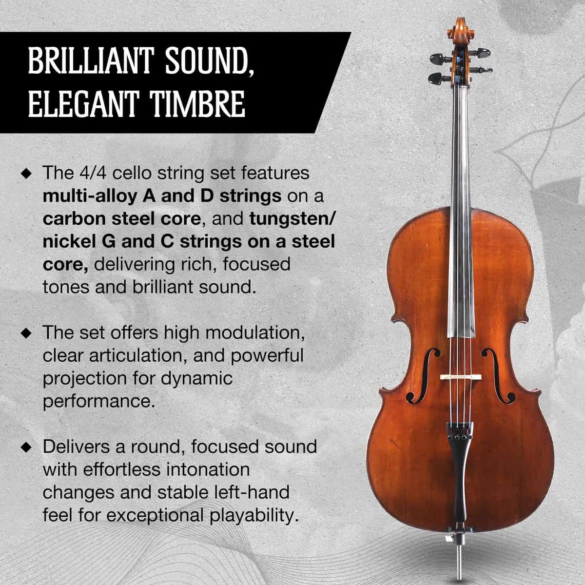 Juego de Cuerdas para Cello Jargar Evoke - Juego Completo - Imagen 5