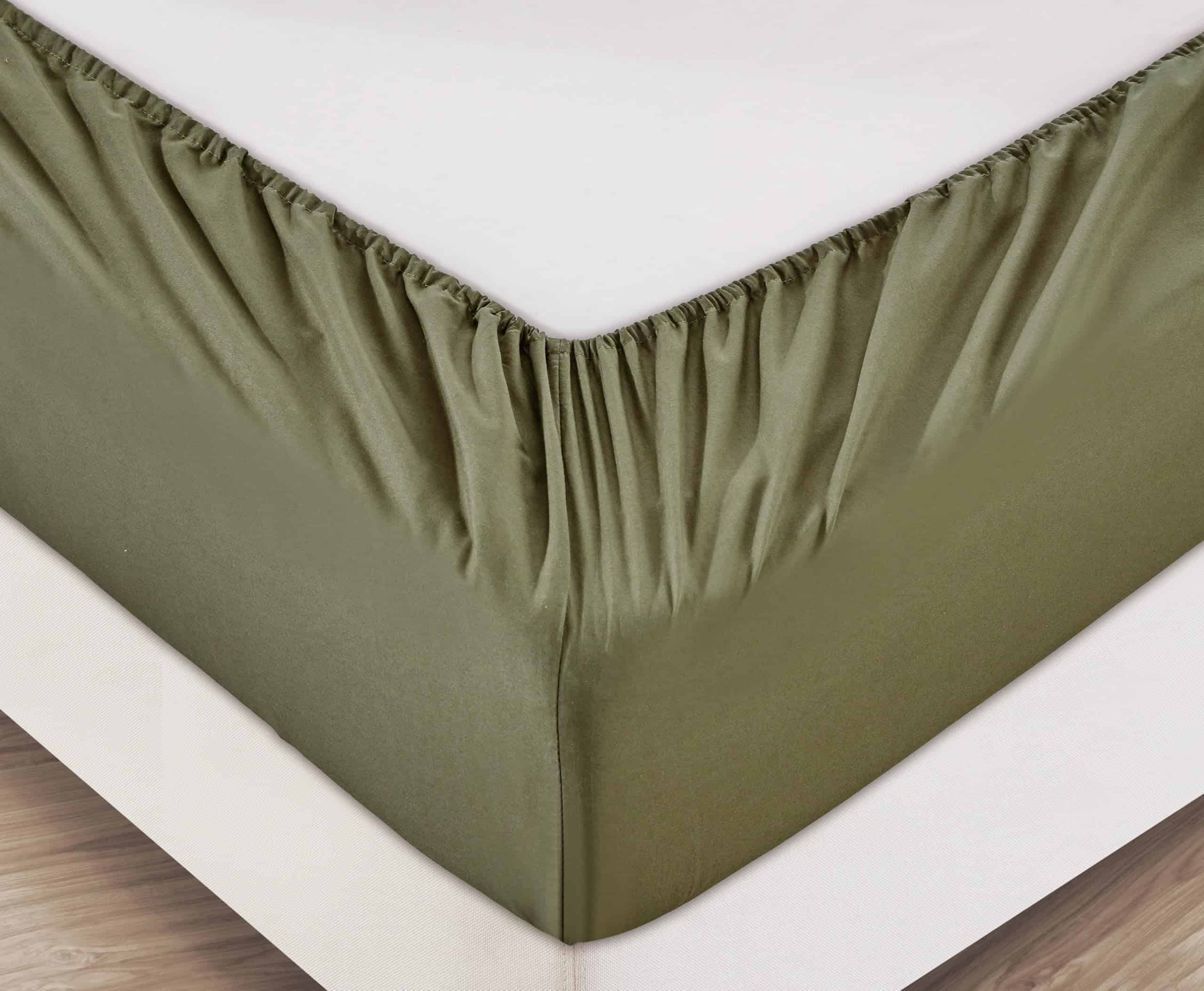 Juego de Sábanas Chezmoi Collection de 6 -Verde Oliva - Imagen 6