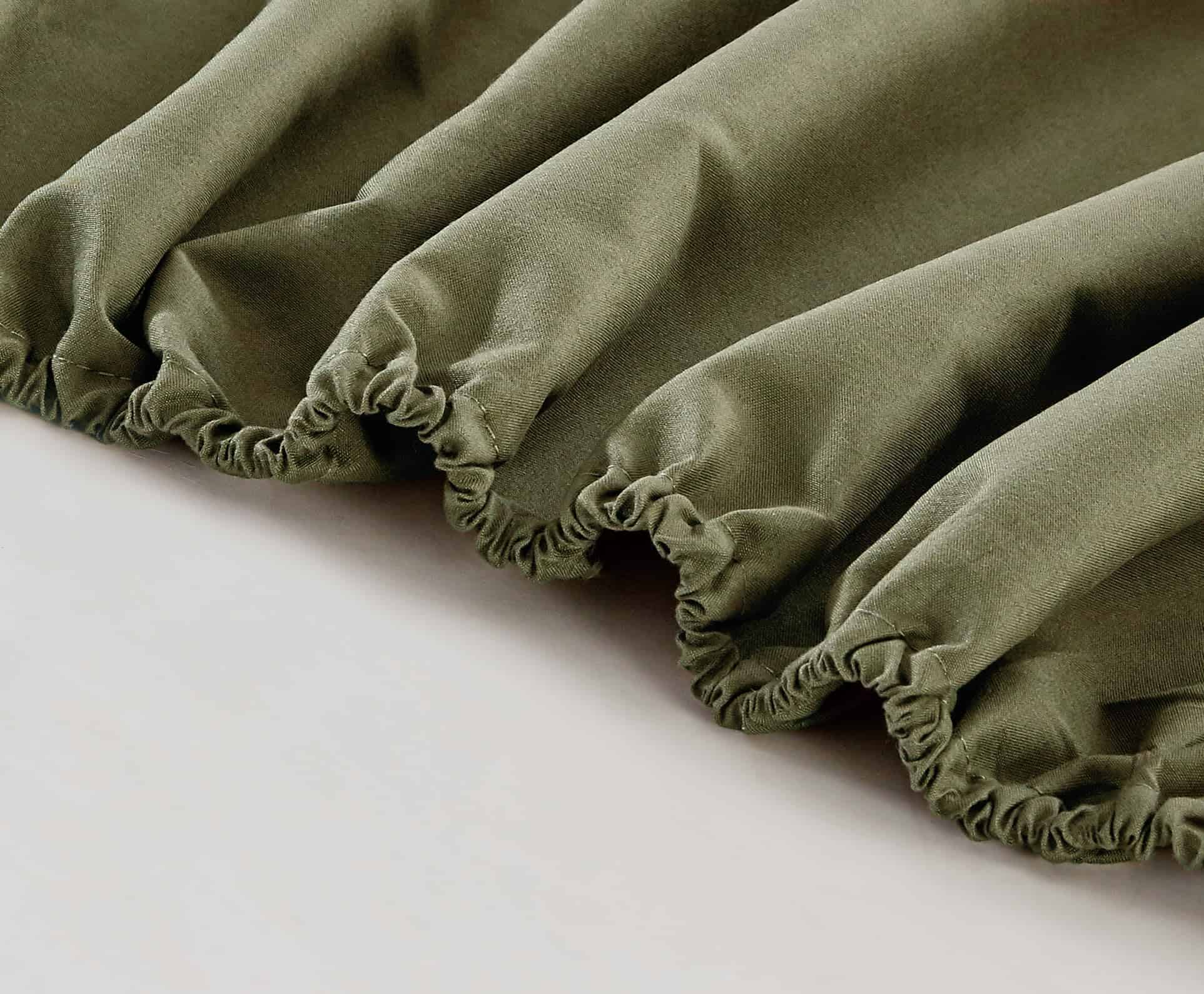 Juego de Sábanas Chezmoi Collection de 6 -Verde Oliva - Imagen 5