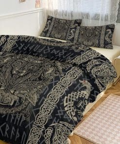 Juego de Funda Nórdica de Vellón de Lobos Salvajes con