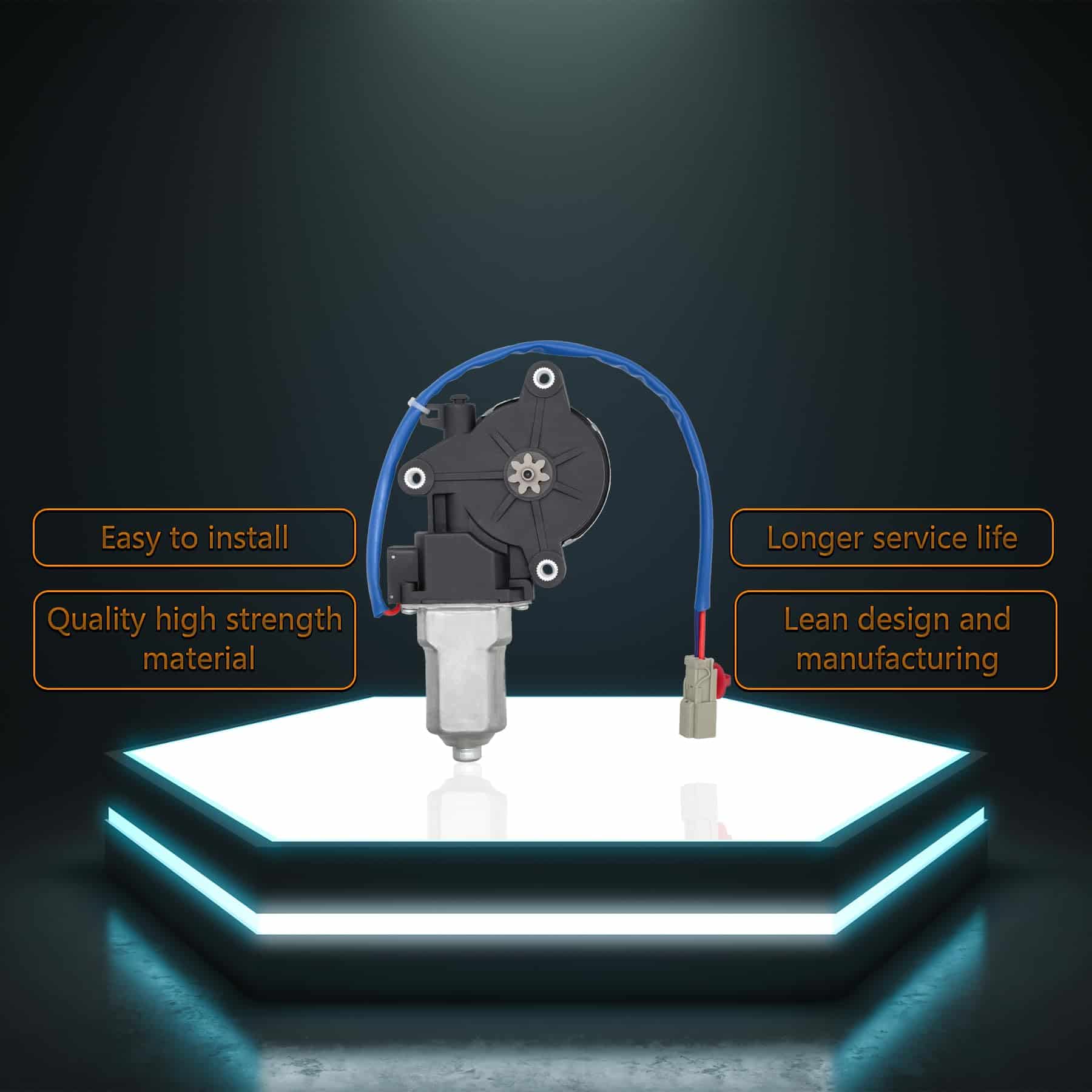 Motor de ventana de energía de 2 pines HXHAUTO compatible - Imagen 6