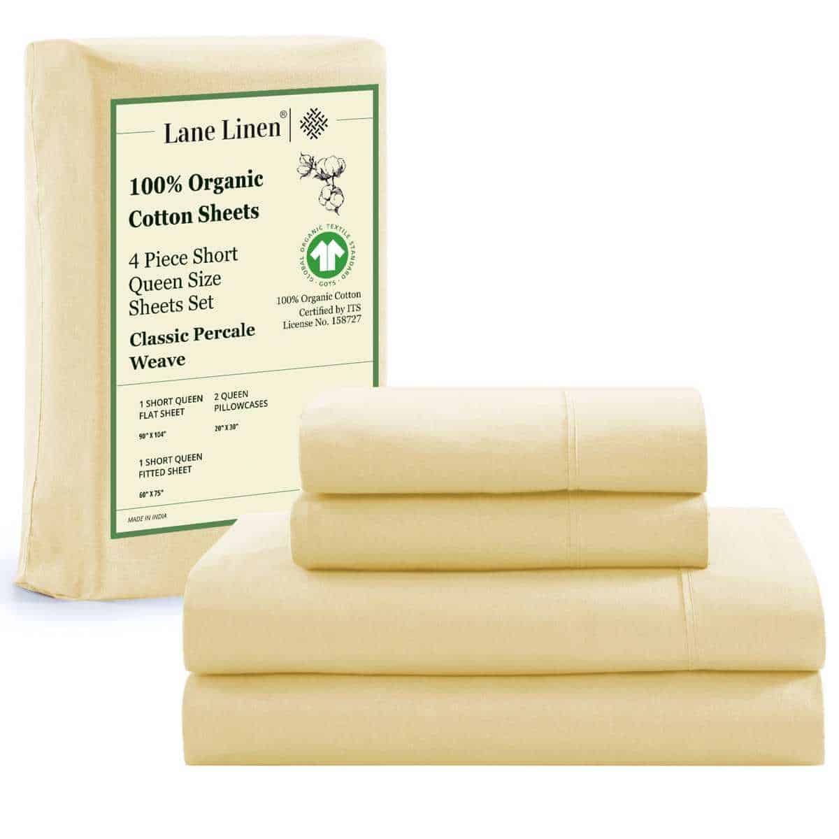 Juego de sábanas LANE LINEN para cama RV tamaño Queen, 4
