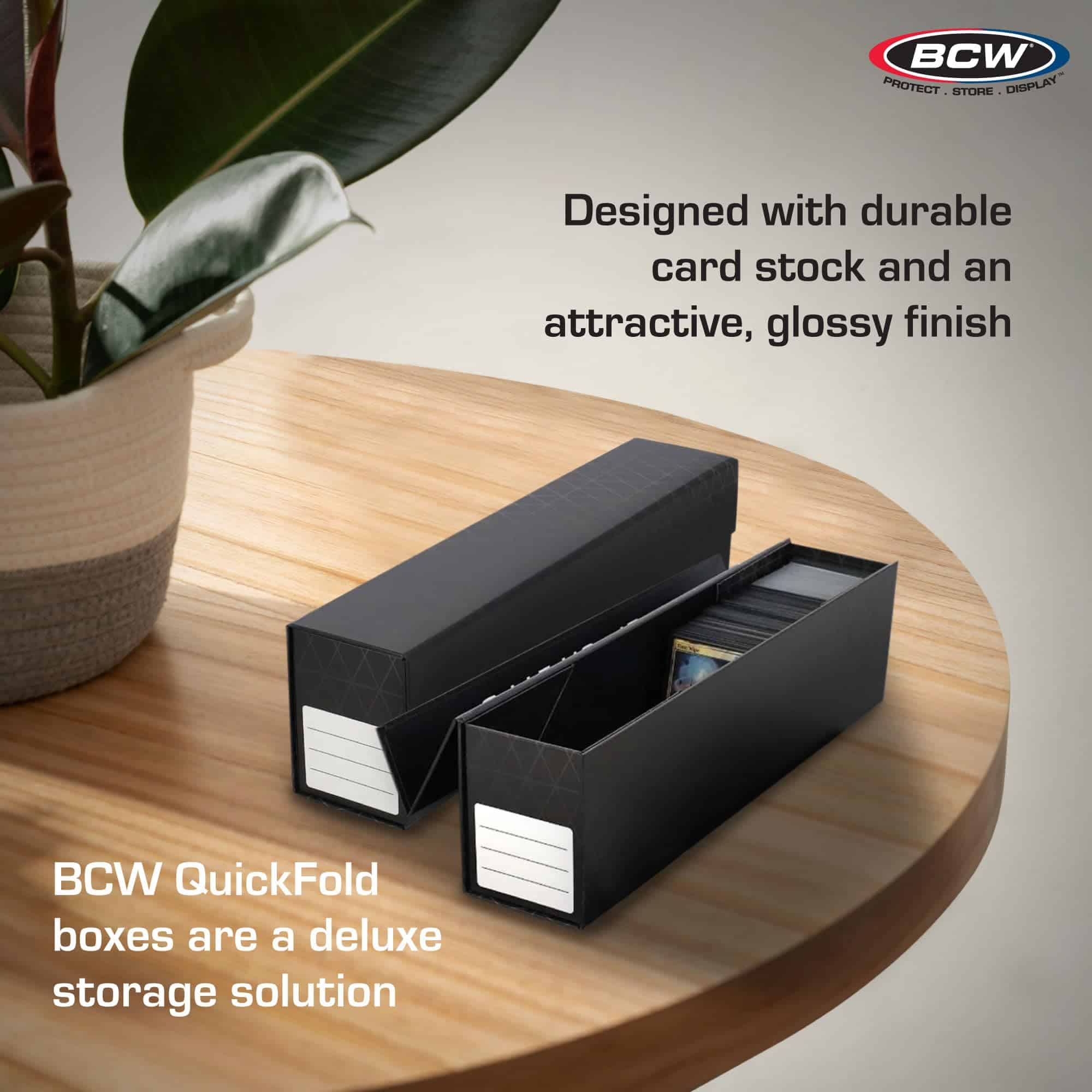 BCW Cajas de Cartón QuickFold para Tarjetas con Fundas - - Imagen 5