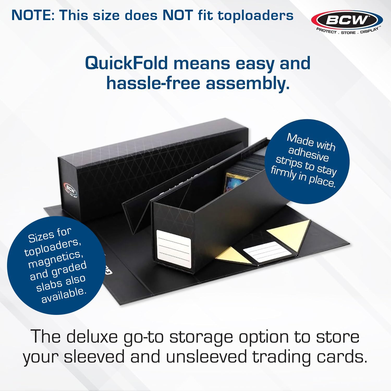 BCW Cajas de Cartón QuickFold para Tarjetas con Fundas - - Imagen 3