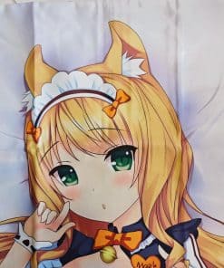 Funda de Almohada Cuerpo Abrazando a Chica Anime de Maple