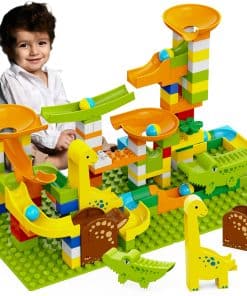Carreras de Canicas de Dinosaurios para Niños 4-8 Bloques