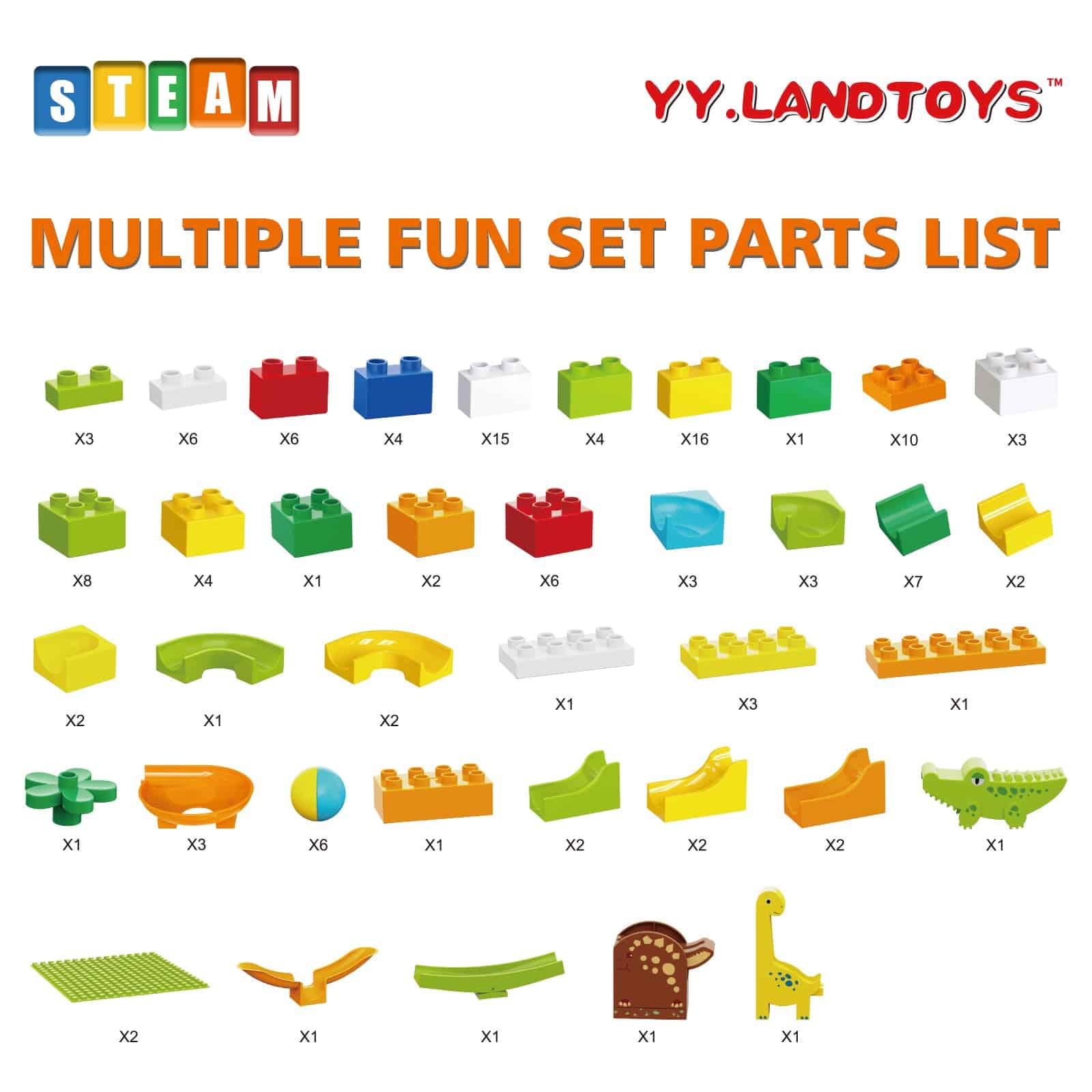 Carreras de Canicas de Dinosaurios para Niños 4-8 Bloques - Imagen 3