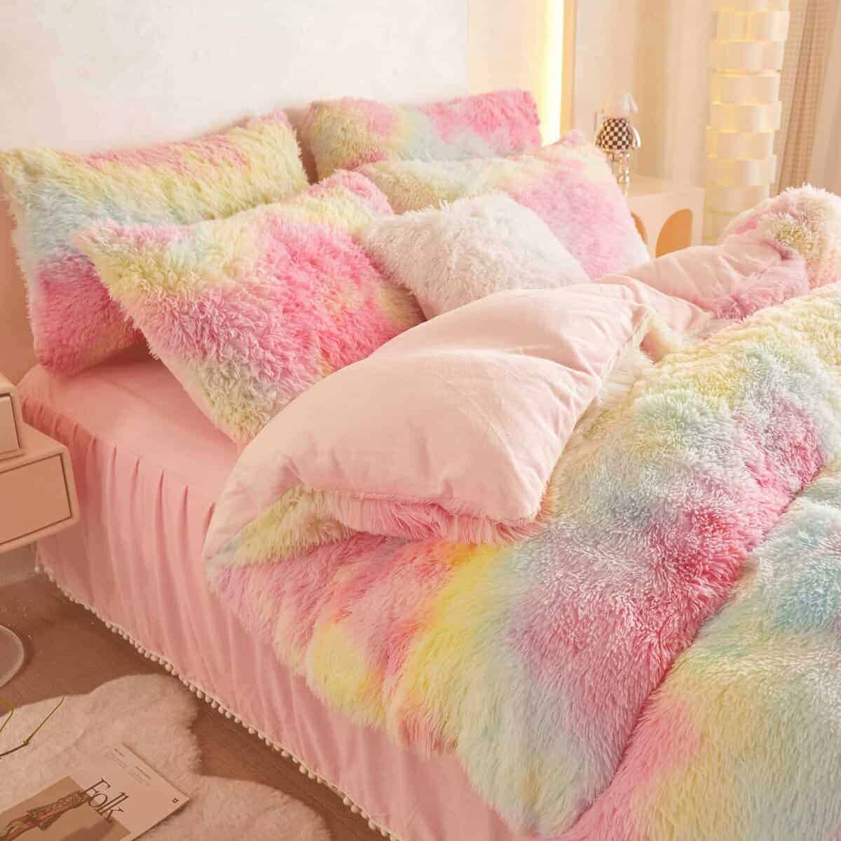 Juego de Funda de Edredón de Piel Sintética HAIHUA para - Imagen 4