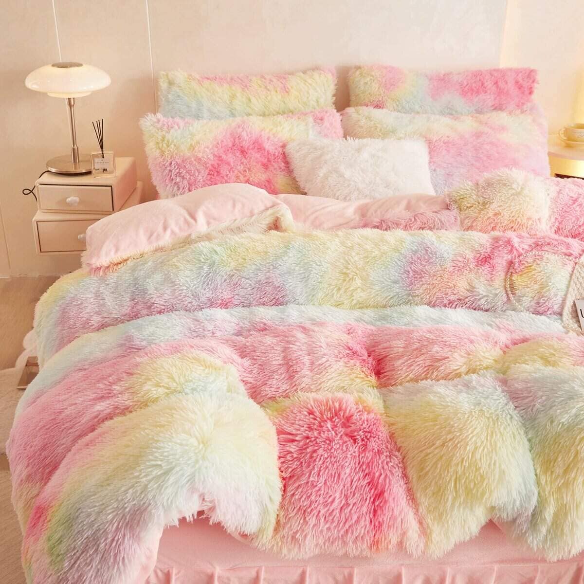 Juego de Funda de Edredón de Piel Sintética HAIHUA para - Imagen 6