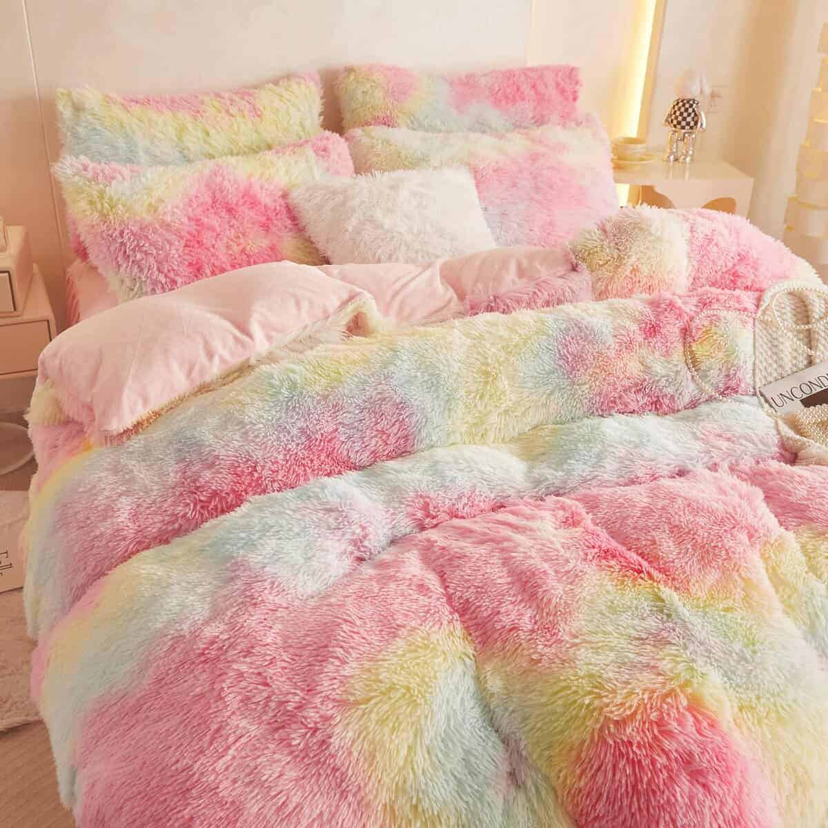 Juego de Funda de Edredón de Piel Sintética HAIHUA para - Imagen 3