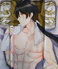 Funda de almohada corporal de anime Genshin -Multicolor