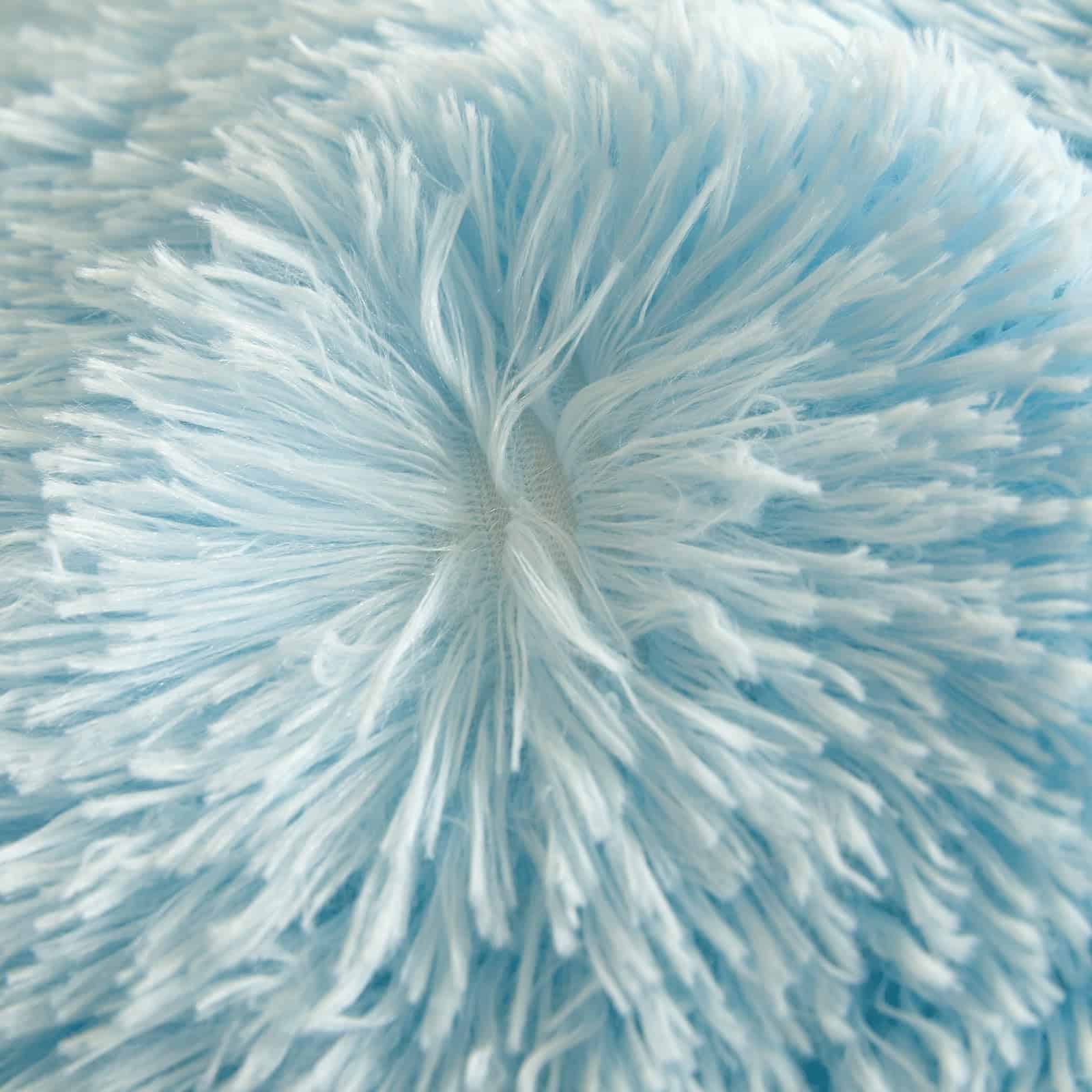 Juego de funda nórdica King azul peluda? Juego de funda - Imagen 10