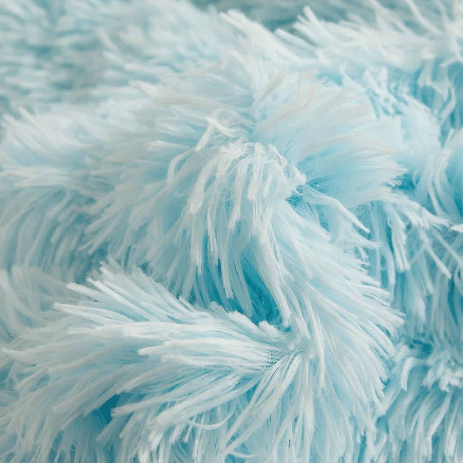 Juego de funda nórdica King azul peluda? Juego de funda - Imagen 8