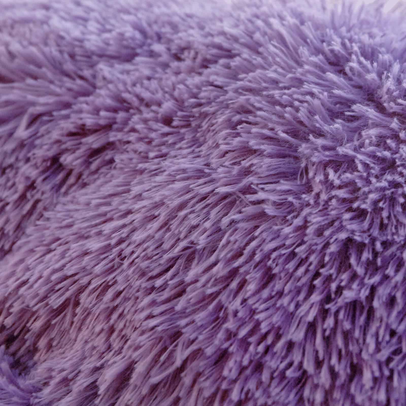 Juego de Funda de Edredón de Piel Sintética Morado HAIHUA - Imagen 8