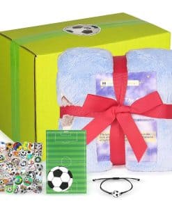Set de Regalos de Fútbol ALFUN para Niños, Manta de Fútbol