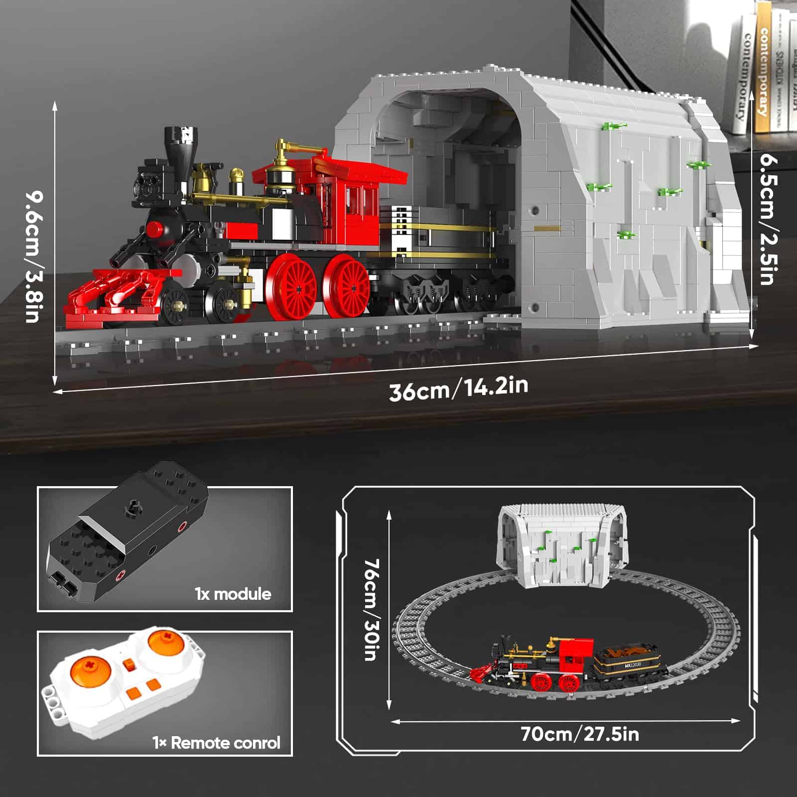 Mould King 12030 Juguete de Construcción de Tren, Tren de - Imagen 7