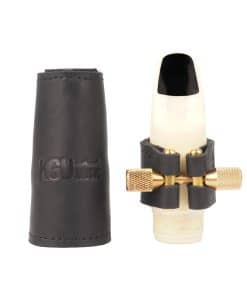 Abrazadera de cuero y tapa de cuero para Saxofón Alto de