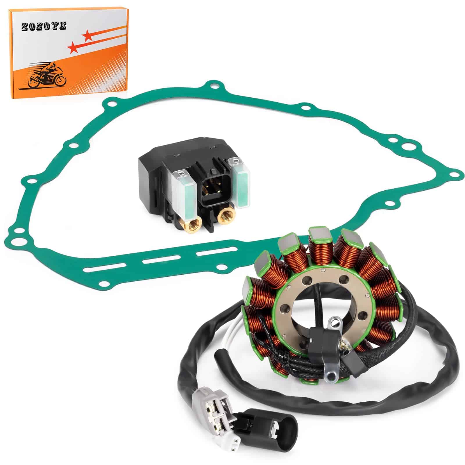 Empaque de estator y relé de arranque para Yamaha Rhino 700