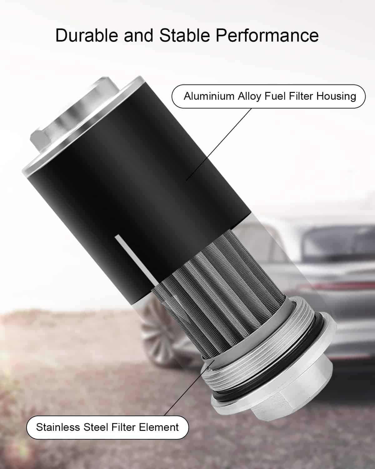 Filtro de Combustible en Línea QNHEAY de 10 Micrones con - Imagen 5