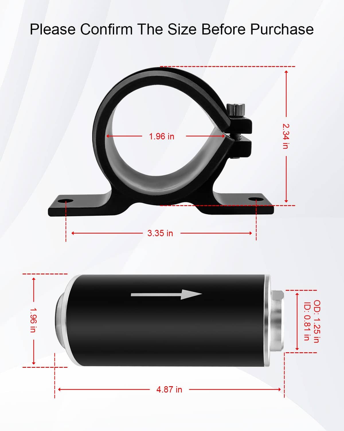 Filtro de Combustible en Línea QNHEAY de 10 Micrones con - Imagen 7