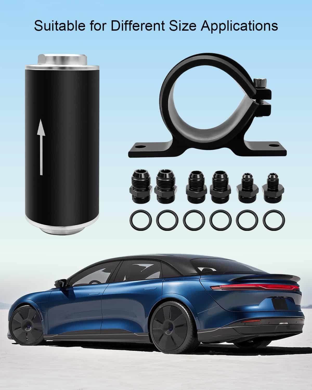 Filtro de Combustible en Línea QNHEAY de 10 Micrones con - Imagen 3