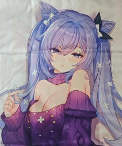 Funda de almohada de cuerpo abrazable Keqing Kokusei de