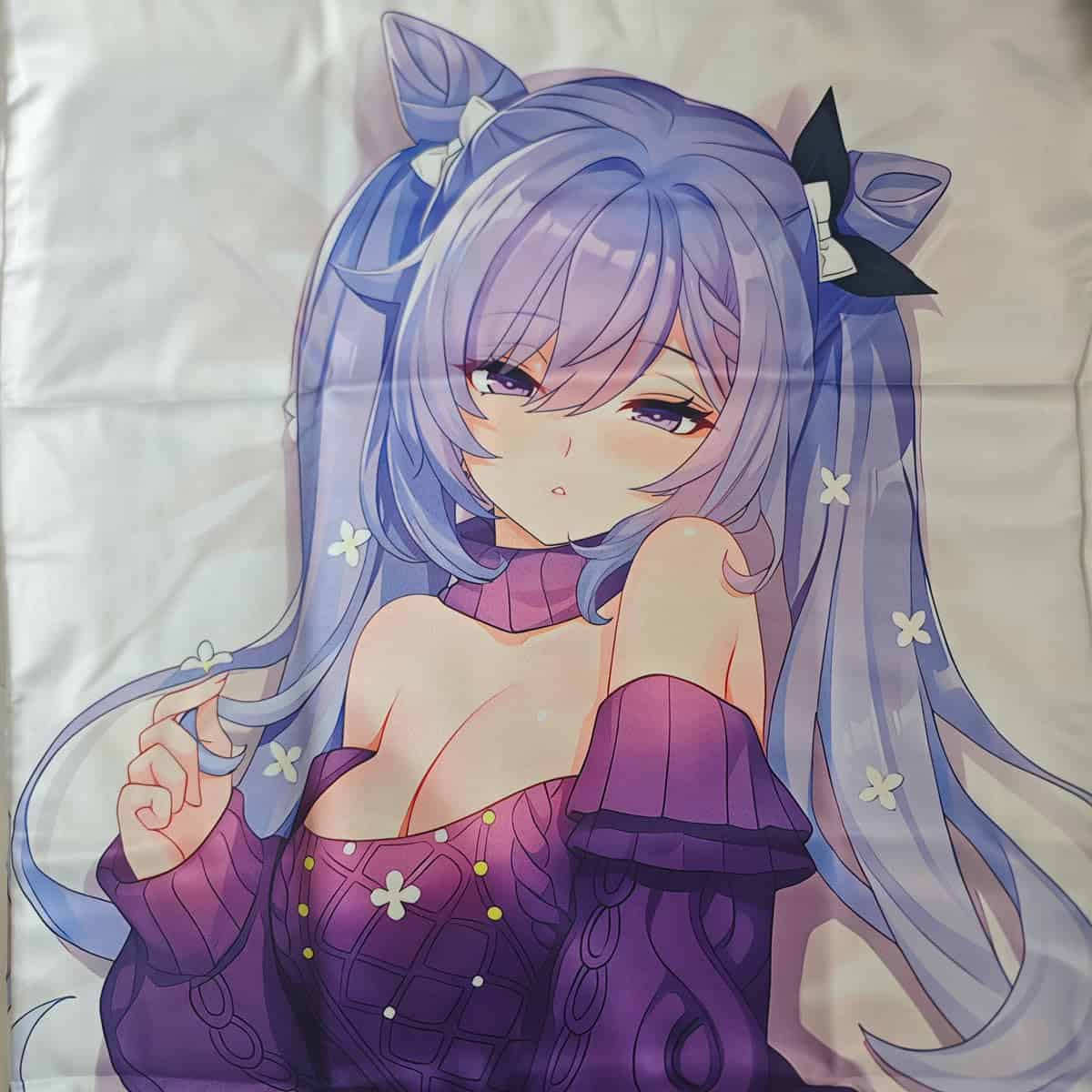 Funda de almohada de cuerpo abrazable Keqing Kokusei de