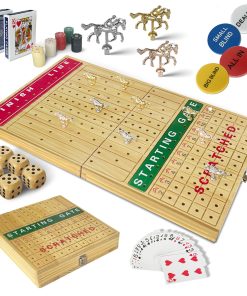 Juego de Mesa de Carreras de Caballos Grande 24" y Juegos